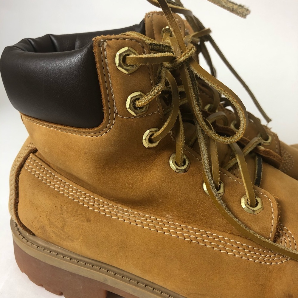 Timberland Women's Boots Wheat color #12909 6-inch waterproof Boot - Picture 2 of 8